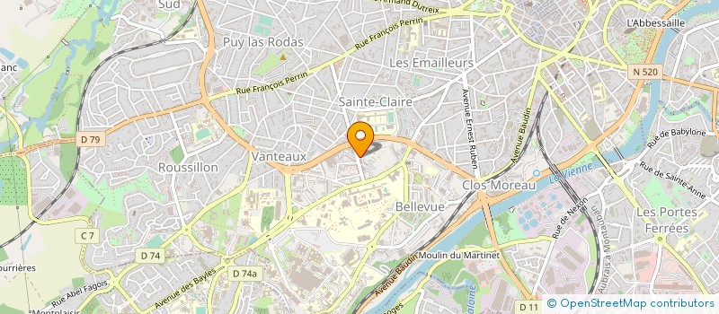 localisation de l'entreprise COMITE SOCIAL ET ECONOMIQUE MSA DU LIMOUSIN à LIMOGES