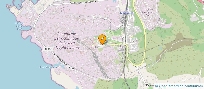 localisation de l'entreprise COMITE SOCIAL ET ECONOMIQUE NAPHTACHIMIE à MARTIGUES