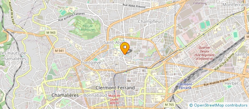 localisation de l'entreprise COMITE SOCIAL ET ECONOMIQUE OPHIS PUY DE DOME  CLERMONT-FERRAND