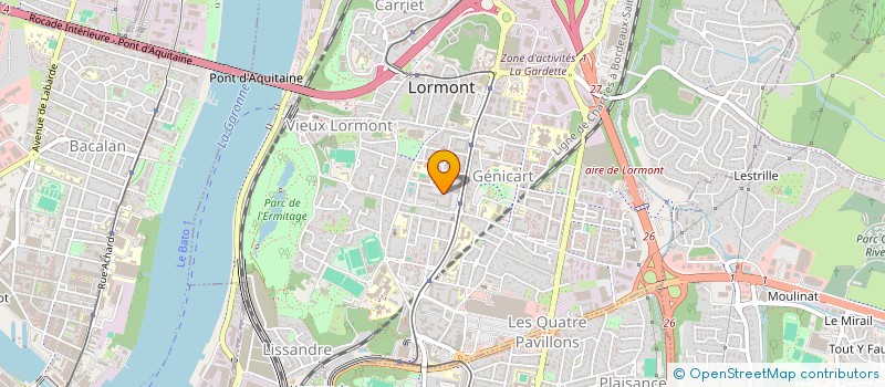 localisation de l'entreprise COMITE SOCIAL ET ECONOMIQUE OREAG  LORMONT