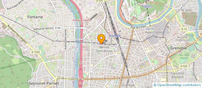 localisation de l'entreprise COMITE SOCIAL ET ECONOMIQUE RAYNET  GRENOBLE