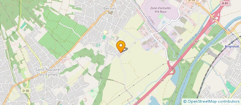 localisation de l'entreprise COMITE SOCIAL ET ECONOMIQUE SOITEC  BERNIN