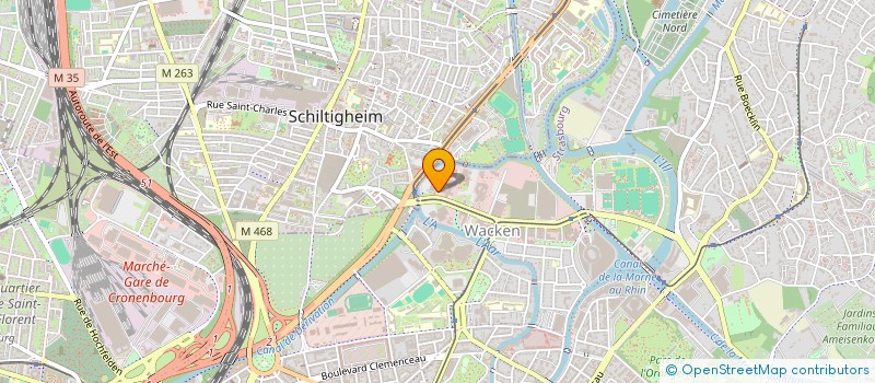 localisation de l'entreprise COMITE SOCIAL ET ECONOMIQUE SUPPORT FEDERAL à STRASBOURG