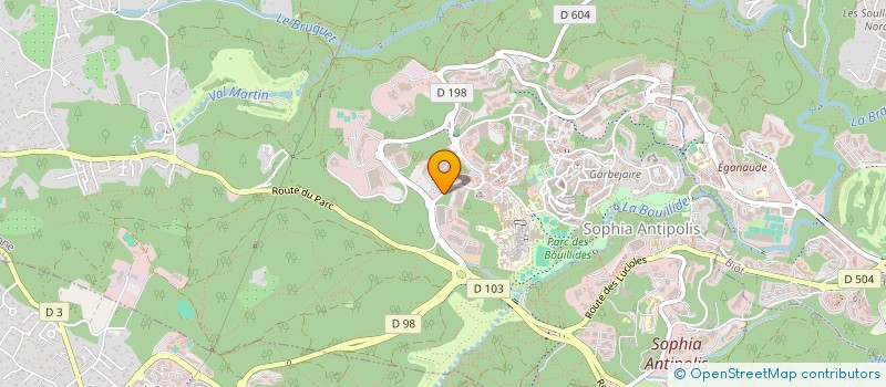localisation de l'entreprise COMITE SOCIAL ET ECONOMIQUE THALES SOPHIA-ANTIPOLIS à VALBONNE