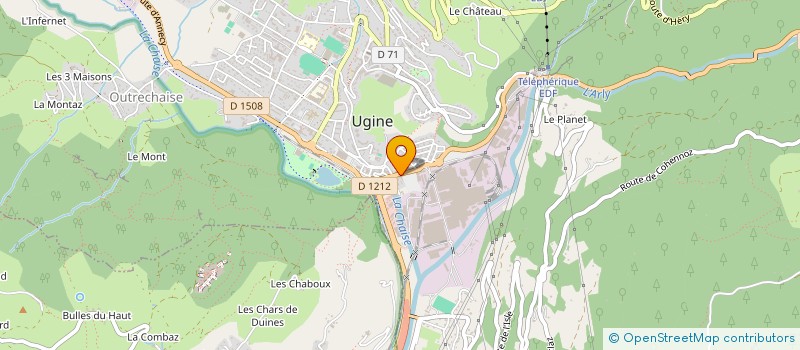 localisation de l'entreprise COMITE SOCIAL ET ECONOMIQUE UGITECH  UGINE