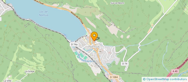 localisation de l'entreprise COMITE SOCIAL PERSONNEL COM NANTUA à NANTUA