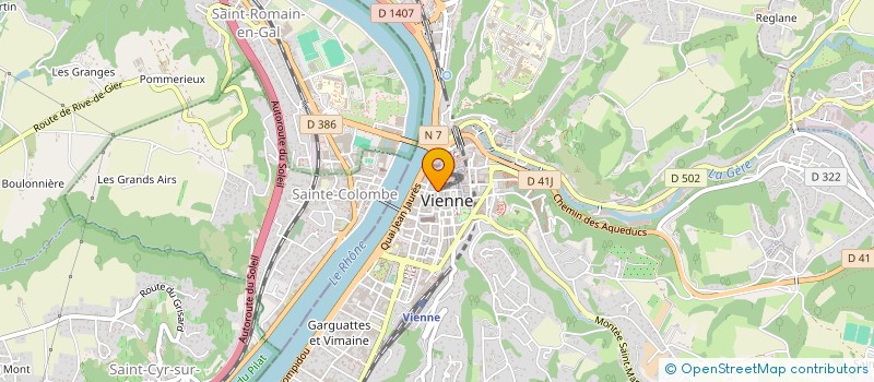 localisation de l'entreprise COMITE SOCIO CULTUREL CITE JUDICIAIRE à VIENNE