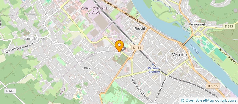 localisation de l'entreprise COMITE SOS RACISME DE L' EURE  VERNON