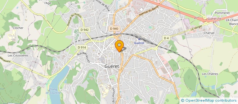 localisation de l'entreprise COMITE SOS RACISME GUERET à GUERET