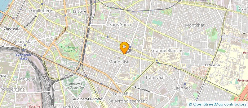 localisation de l'entreprise COMITE SOUTIEN ANC MONPLAISIR  LYON