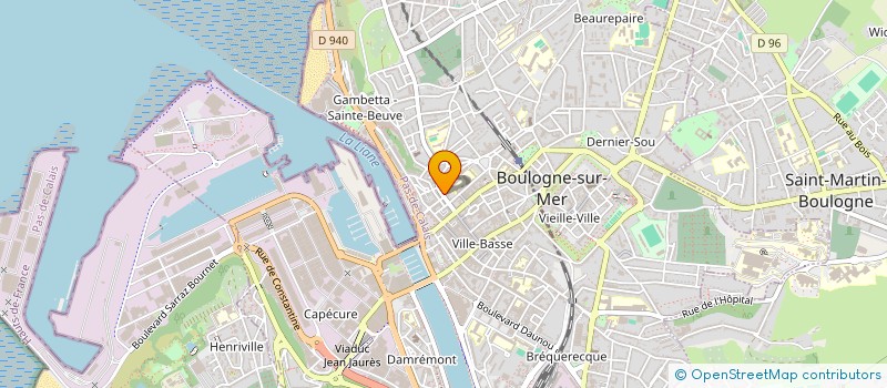 localisation de l'entreprise COMITE SOUTIEN REUSSIR BOULOGNE à BOULOGNE-SUR-MER