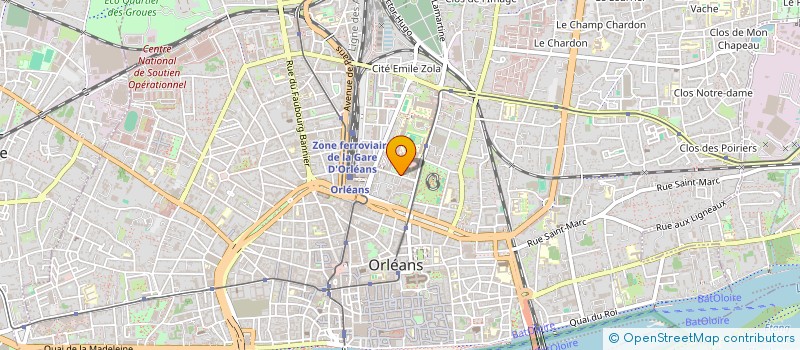 localisation de l'entreprise COMITE SPELEOLOGIQUE REGIONAL DU CENTRE à ORLEANS