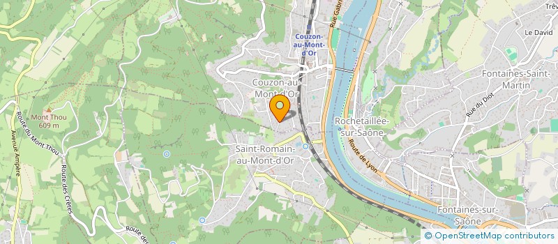 localisation de l'entreprise COMITE SPF VAL DE SAONE à COUZON AU MONT D'OR
