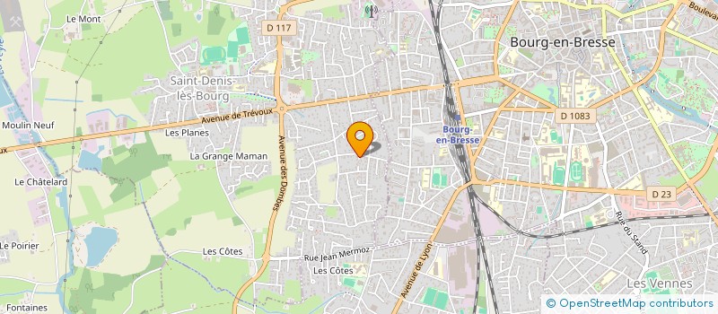 localisation de l'entreprise COMITE SPORT ACTIVITES à SAINT-DENIS-LES-BOURG