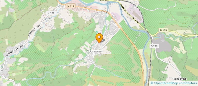 localisation de l'entreprise COMITE SPORT LOISIRS MALVIES  MALVIES