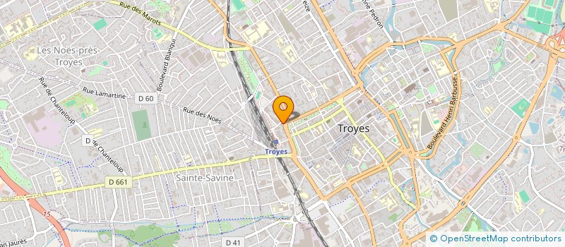 localisation de l'entreprise COMITE SPORT POUR TOUSDE L AUBE à TROYES