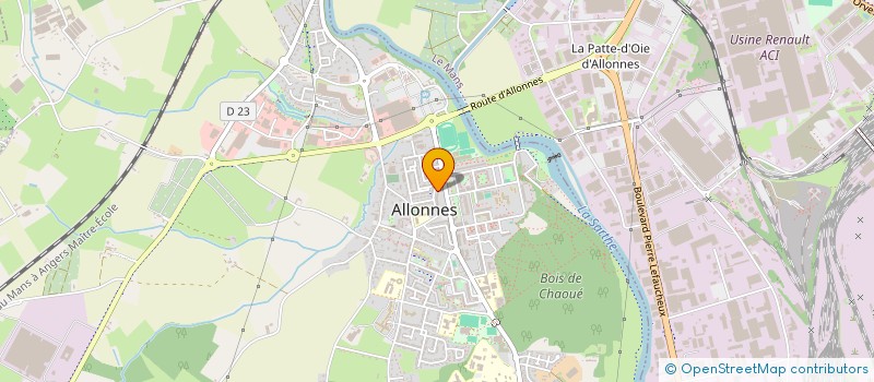 localisation de l'entreprise COMITE SPORTIF DEP DE PECHE AU COUP  ALLONNES