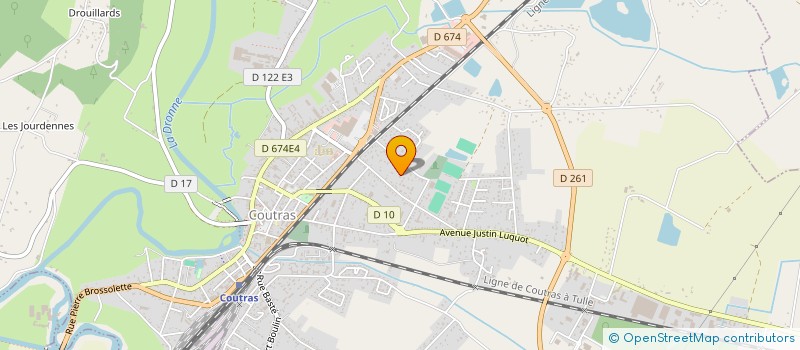 localisation de l'entreprise COMITE SPORTIF DEPART PECHE AU COUP GIRO à COUTRAS