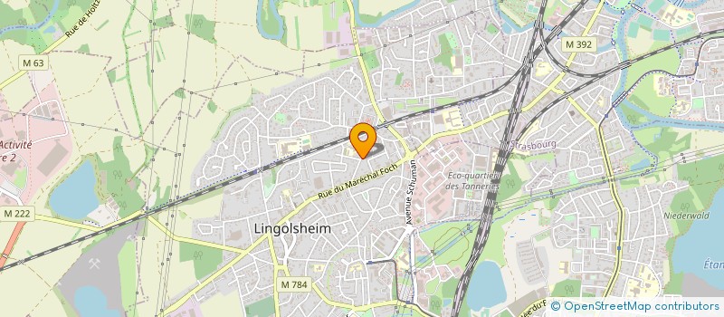 localisation de l'entreprise COMITE SPORTIF DEPARTEMENTAL DE PECHE AU COUP DU BAS-RHIN à LINGOLSHEIM