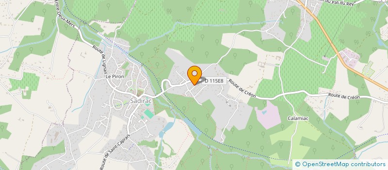localisation de l'entreprise COMITE SPORTIF DU PILOTE PAUL POYETON  SADIRAC