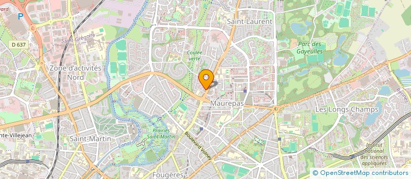 localisation de l'entreprise COMITE SPORTIF EDUCATIF DE L'ENSEIGNEMENT CATHOLIQUE D'ILLE ET VILAINE  RENNES