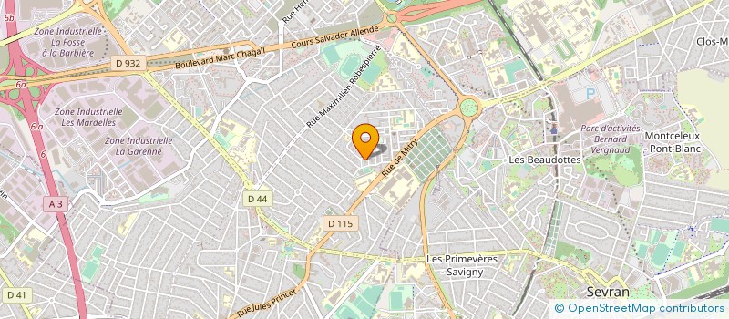 localisation de l'entreprise COMITE SPORTS ET LOISIRS D'AULNAY à AULNAY-SOUS-BOIS