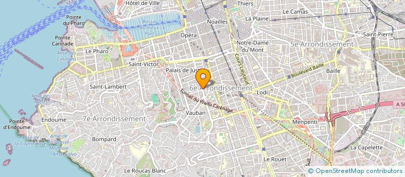 localisation de l'entreprise COMITE SUD EST DU PARLEMENT EUROPEEN DES JEUNES-FRANCE  MARSEILLE
