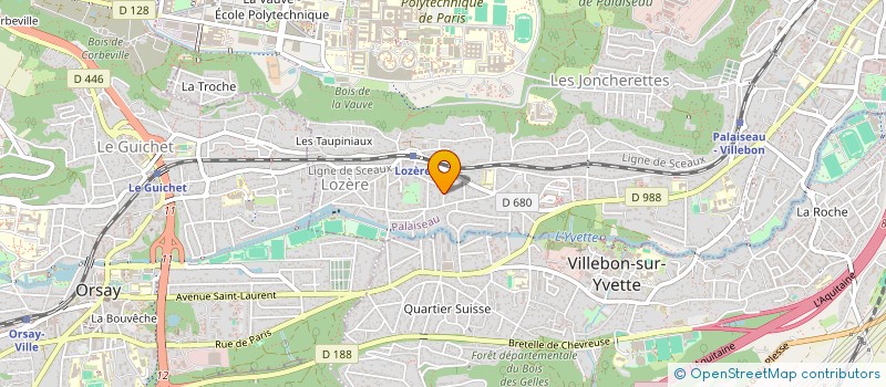 localisation de l'entreprise COMITE SUD-FRANCILIEN DE LA FEDERATION FRANCAISE DE SCRABBLE. à PALAISEAU