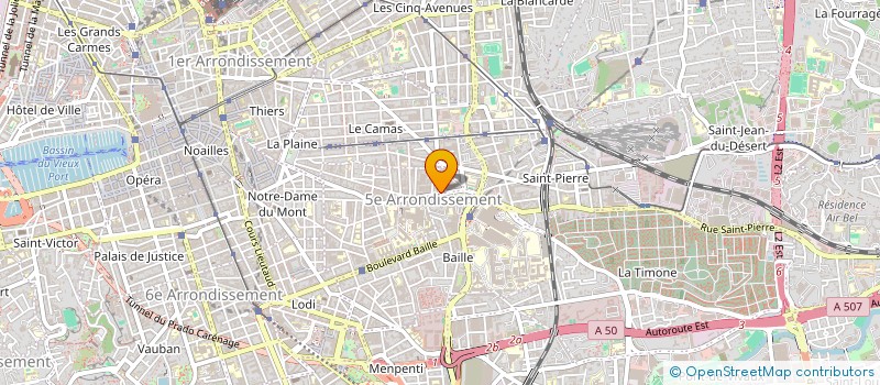 localisation de l'entreprise COMITE SUZANNE ET SIMONE à MARSEILLE