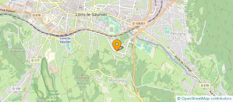 localisation de l'entreprise COMITE TECHNIQUE VITICOLE à LONS-LE-SAUNIER