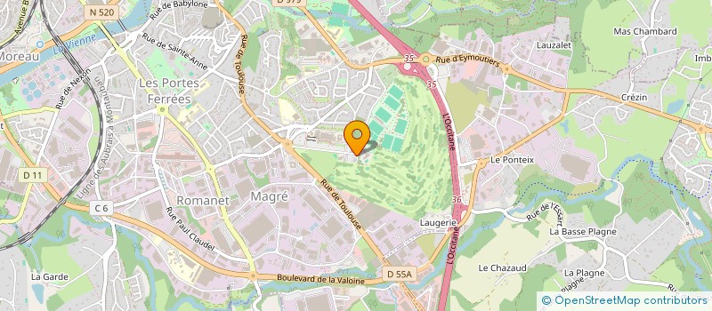 localisation de l'entreprise COMITE TERRITORIAL GOLF 87-23 HAUTE-VIENNE ET CREUSE à SAINT-JUNIEN