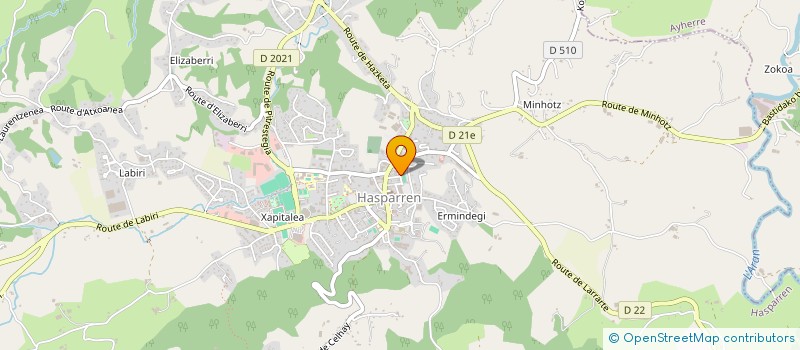 localisation de l'entreprise COMITE TERRITORIAL PAYS BASQUE DE PELOTE BASQUE à HASPARREN