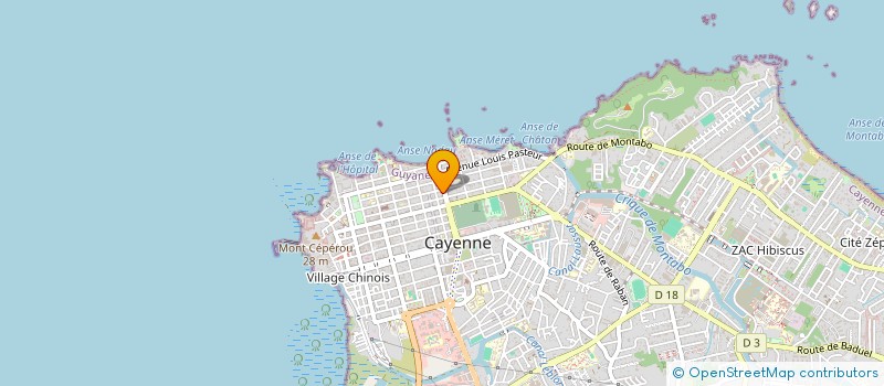 localisation de l'entreprise COMITE TOULOULOUS DU SAMEDI SOIR GUYANE  CAYENNE