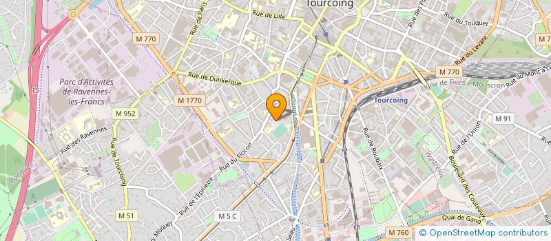 localisation de l'entreprise COMITE TOURQUENNOIS DES ECOLES CATHOLIQUES  TOURCOING