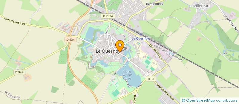 localisation de l'entreprise COMITE UNION SPORTIVE DE L ENSEIGNEMENT DU PREMIER DEGRE DE LA CIRCONSCRIPTION DU QUESNOY  LE QUESNOY