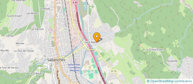 localisation de l'entreprise COMITE USEP MONT BLANC à SALLANCHES