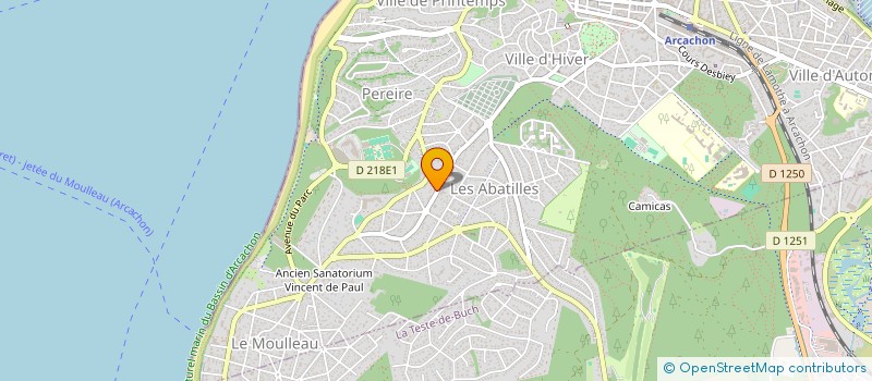 localisation de l'entreprise COMITE VAL DES ABATILLES  ARCACHON