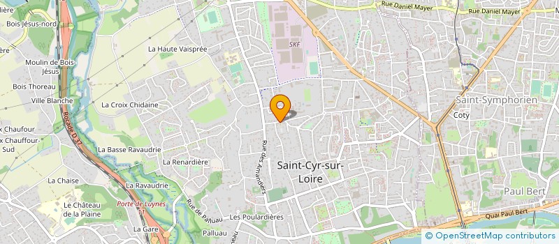 localisation de l'entreprise COMITE VILLES JUMELEES ST CYR SUR LOIRE  SAINT-CYR-SUR-LOIRE
