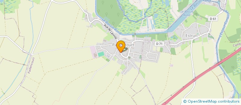 localisation de l'entreprise COMITE VTT DE PAILLENCOURT  PAILLENCOURT