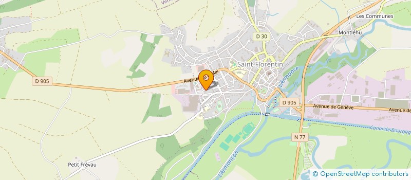 localisation de l'entreprise COMITE YONNE ATHLETISME à SAINT-FLORENTIN