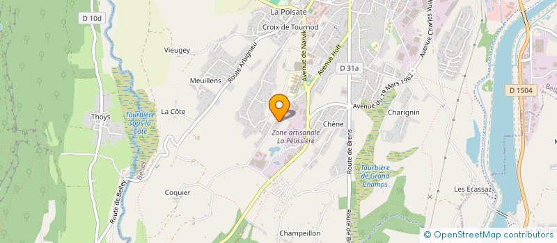 localisation de l'entreprise COMITECH à BELLEY