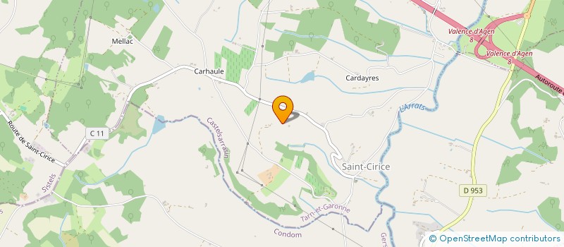 localisation de l'entreprise COMITES DES FETES DE SAINT-CIRICE  SAINT-CIRICE