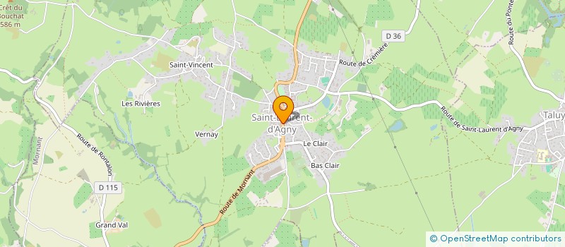 localisation de l'entreprise COMITES DES FETES DE SAINT LAURENT D'AGNY  SAINT-LAURENT-D'AGNY