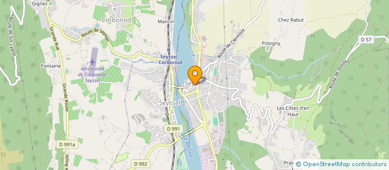 localisation de l'entreprise COMITES DES FETES DE SEYSSEL  SEYSSEL