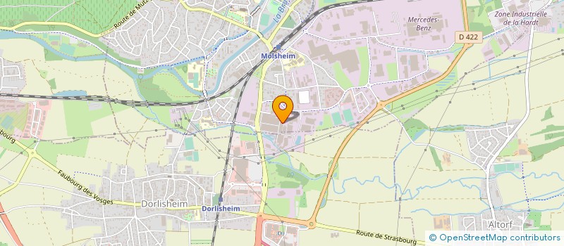 localisation de l'entreprise COMITES ETS MESSIER BUGATTI MESSIER SCE  MOLSHEIM