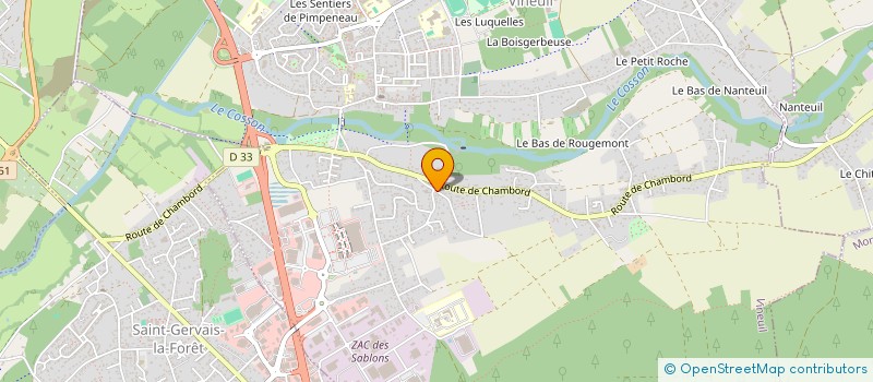 localisation de l'entreprise COMITES SERVICES à VINEUIL