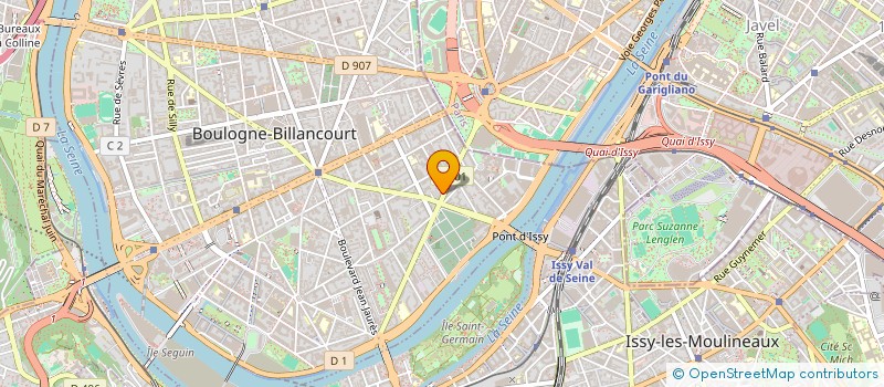 localisation de l'entreprise COMITI INVEST à BOULOGNE-BILLANCOURT