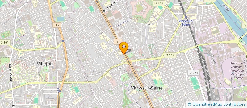 localisation de l'entreprise COMIX à VITRY-SUR-SEINE