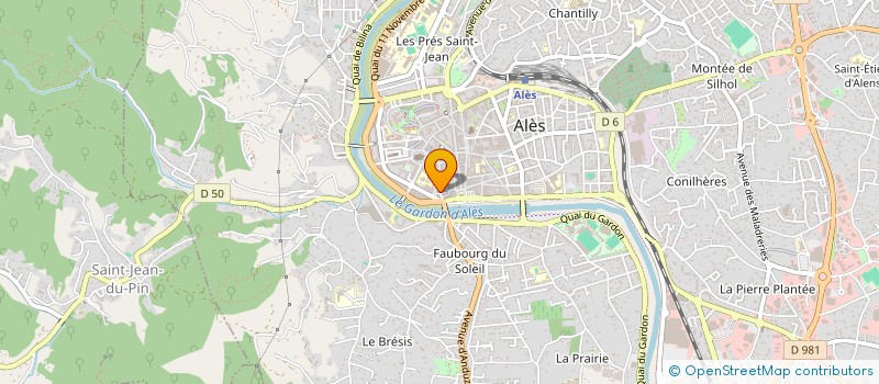 localisation de l'entreprise COMLABA à ALES