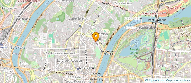 localisation de l'entreprise COMLAND à LYON